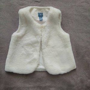 GAP Kids Cream Furry Vest
